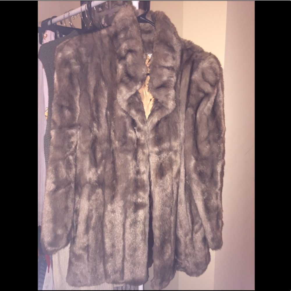Vintage Lou Nierenberg Faux Fur Coat